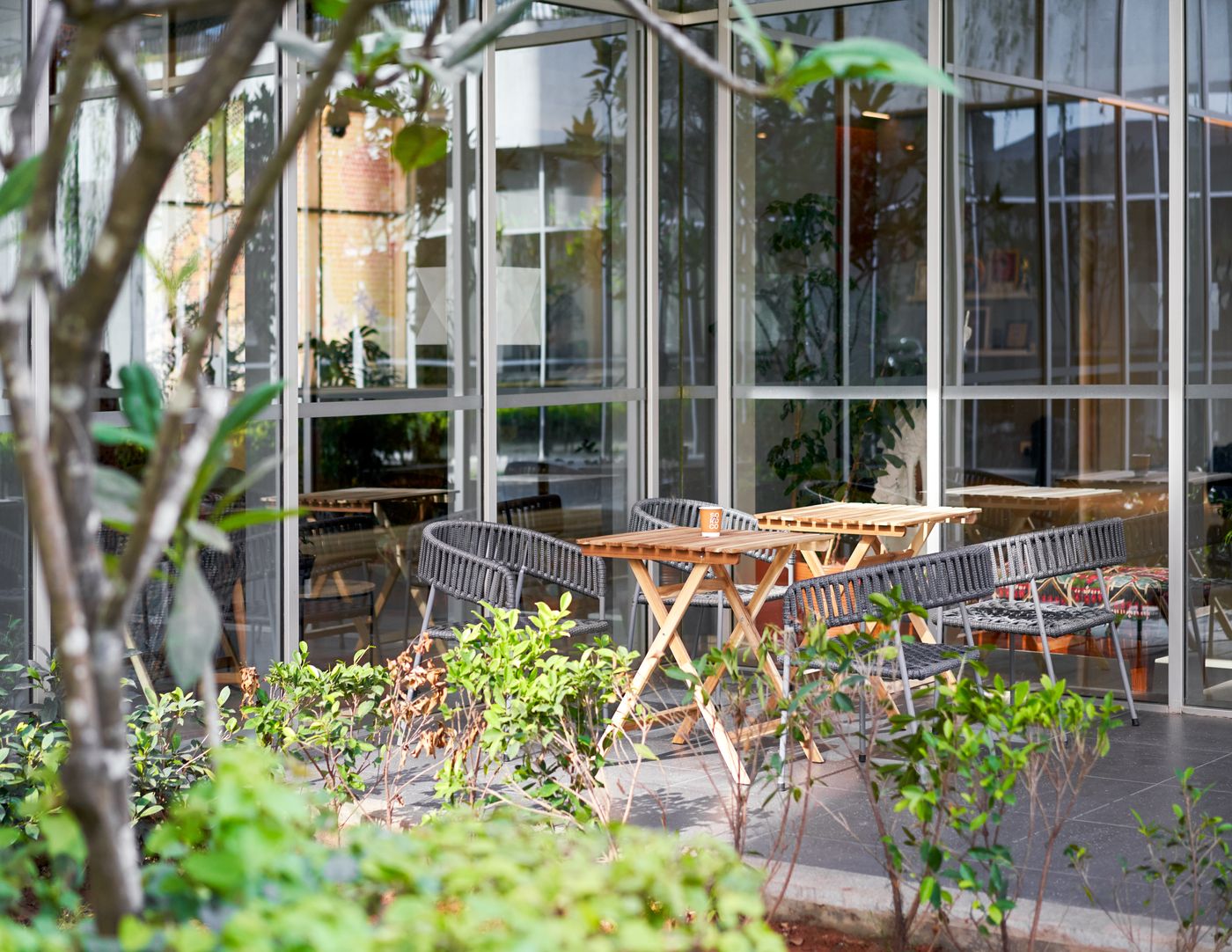 Garden seating at Soroco OMR